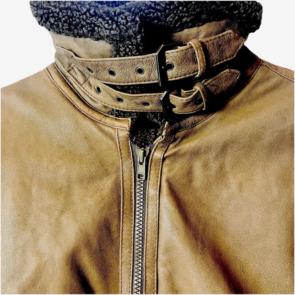 Vintage WILDA Genuine Leather Mens XXL Bomber /Aviator / Streetwear Jacket - Picture 9 of 14
